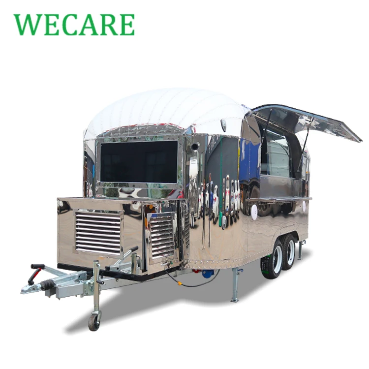 WECARE custom airstream mobile ice cream coffee food trailer fully equipped mobile cocktail bar food truck for sale