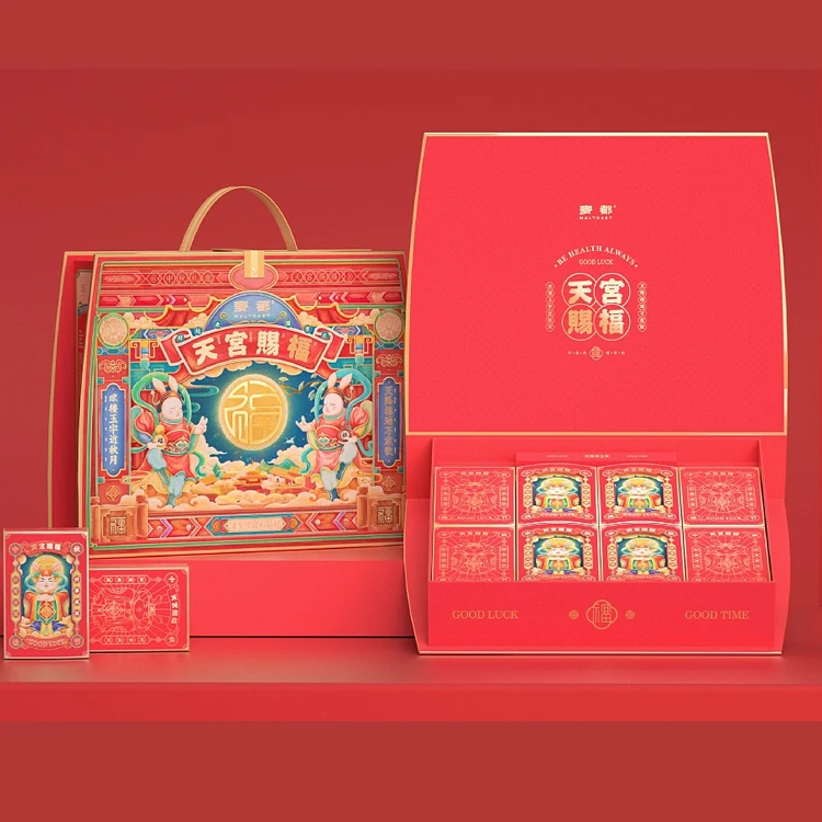 Flip Top Pine Cone Christmas New Year Candle Pen Graduation Favor Gold Closure Gift Box With Ribbon