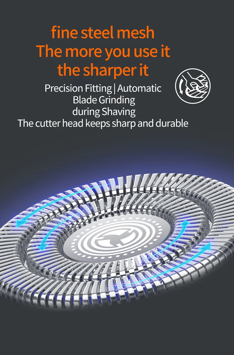 VOAUN V-858 Manufacturer new mini electric shaver hair clipper ball shaped shaving hair charging base