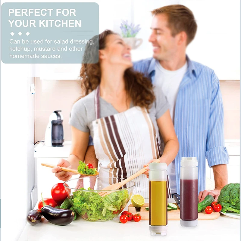 Plastic Squeeze Bottles for Sauces Ketchup Sour Cream Self Sealing Syrup Dispenser for Restaurants Catering Kitchen