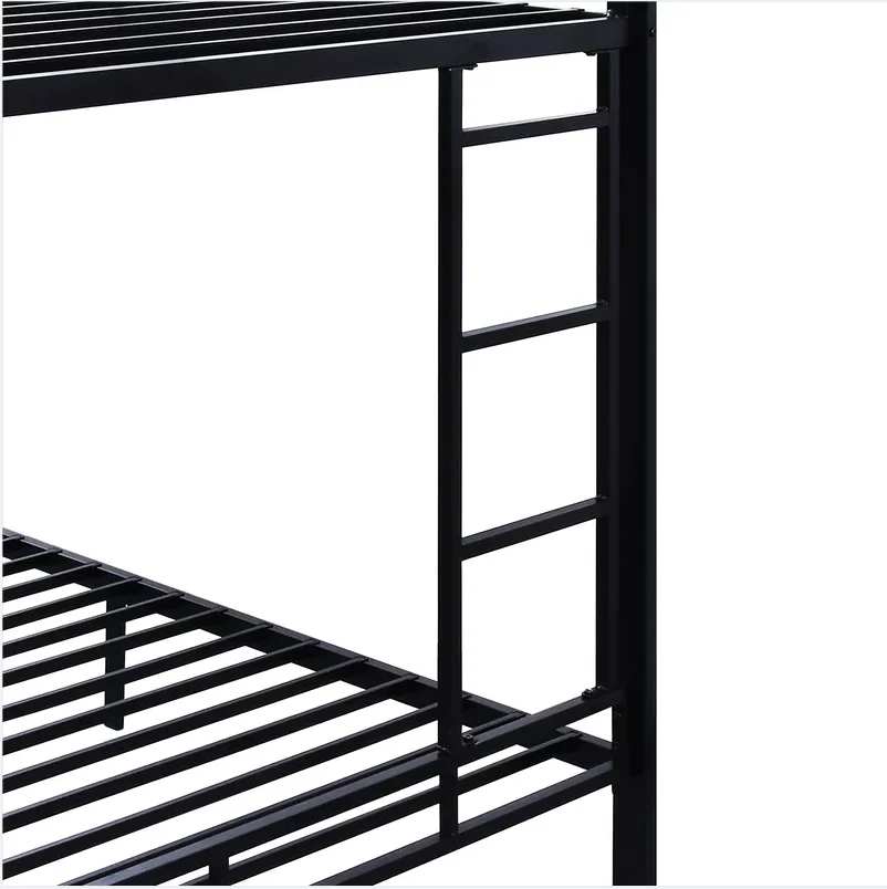 New Arrivals Full Size Adult Loft Bed Room Furniture Metal Bed Frame Double Bunk Bed Set