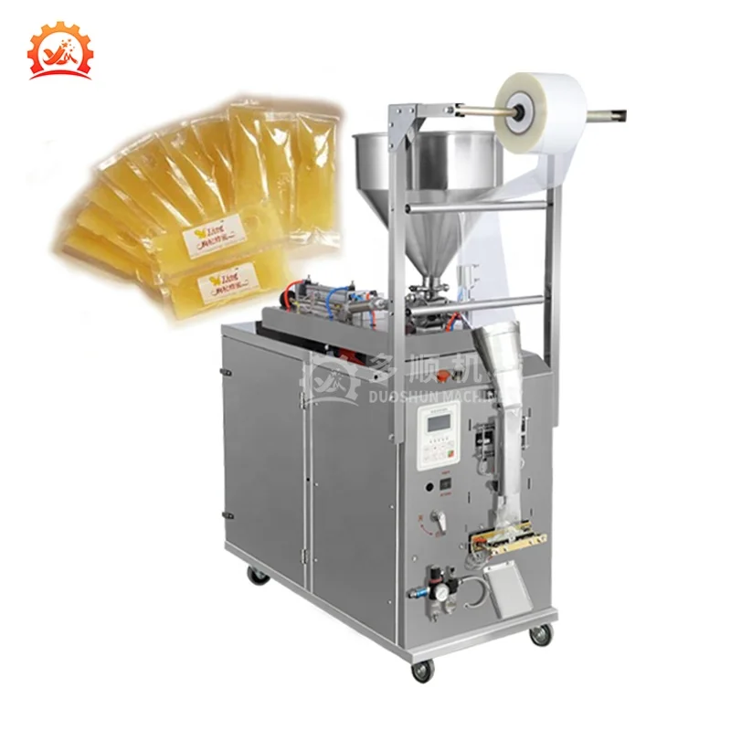 DZD-220JB  Auto Liquid Shampoo Packing Chili Oil Honey Jam Jelly Tomato Sauce Peanut Butter Packaging Machine