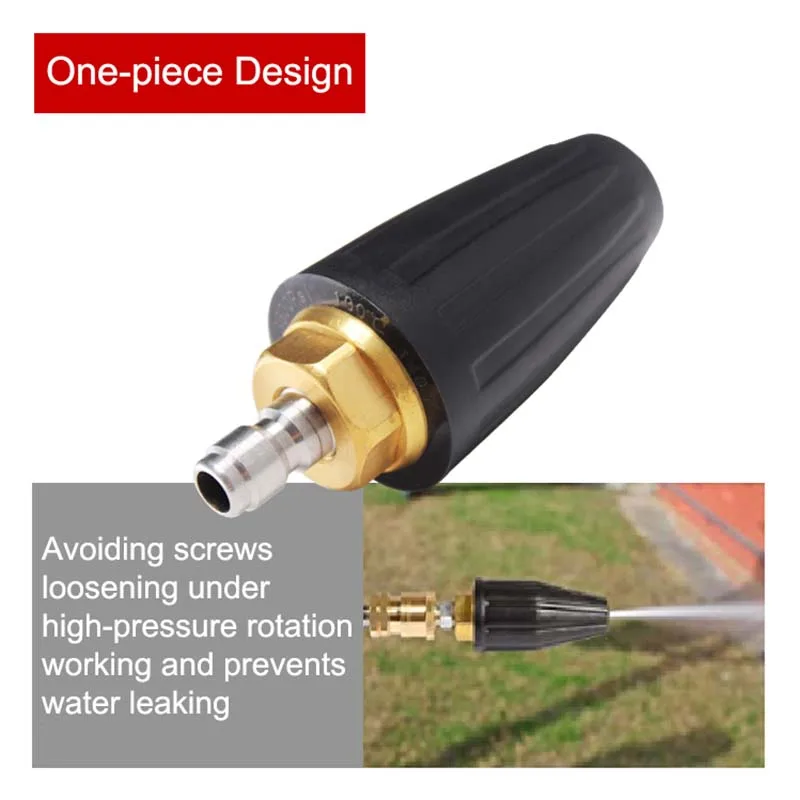 Amsturdy RN01 power washer water jet car wash watering jetting spray rotary rotating nozzle for high pressure washer