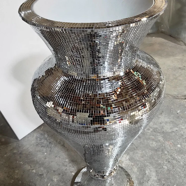 Unique Design Graceful Home Decorative Large Glass Flower Vase Crystal Vases for Home for Wedding