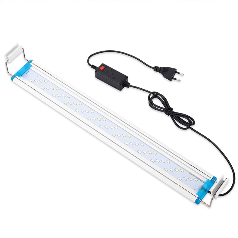 90-260V Aquarium Clip Light Super Thin Fish Tank Planted Aquarium Lamp 18-58cm LED EU Energy Aquarium Lighting