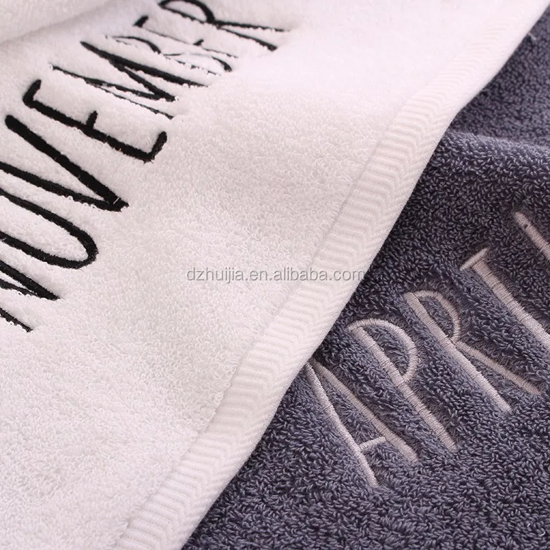 Eco-friendly Hotel Cotton Bath Towels Wholesale 70 cm x 140 cm Customized Towel High Quality