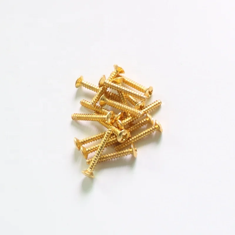 Hot selling gold color ST guitar pickup screws with springs from china guitar parts supplier