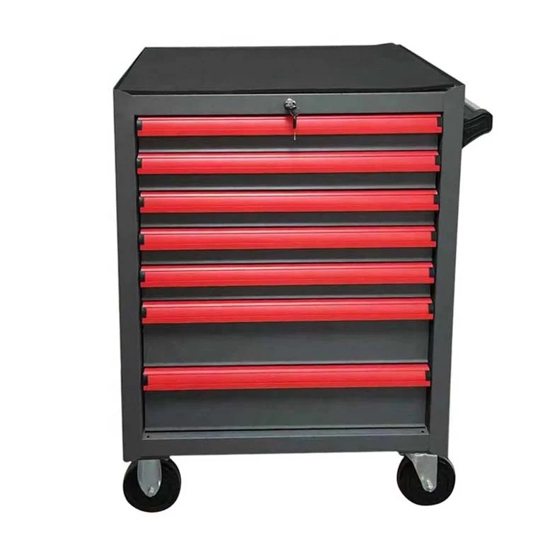 High quality CNC tool cart Plastic workshop trolley Portable rolling upright trolley toolbox tool cabinet trolley