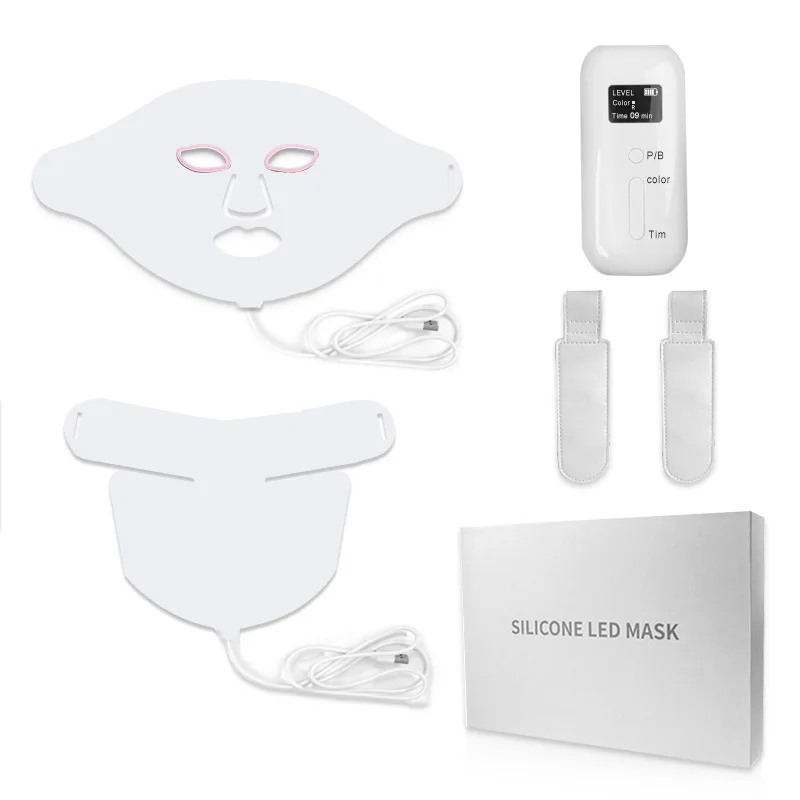 Home Use Beauty Device Portable Skin Rejuvenation PDT Photon 7 Color Led Silicone Facial Mask