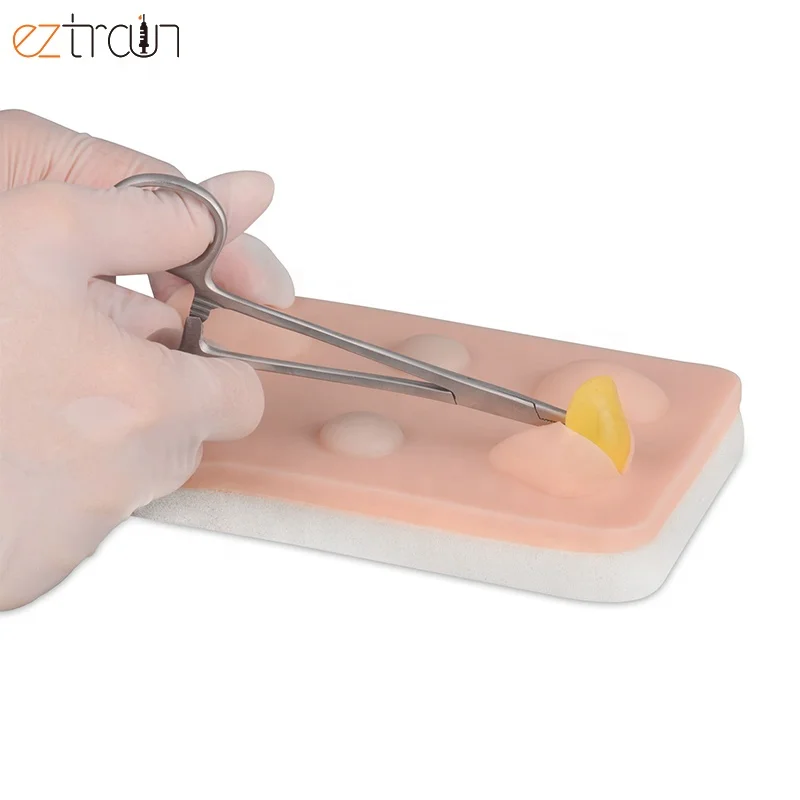 I&D Surgery Simulated Cyst/Abscess Incision and Drainage Technique Training Tissue Skin Pad