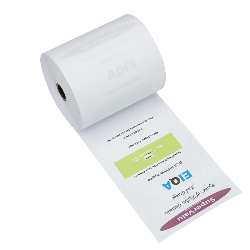 Wholesale White 80x70 Receipt Thermal Paper Rolls 55mm Width 80x80 Cash Register for Pos Printer