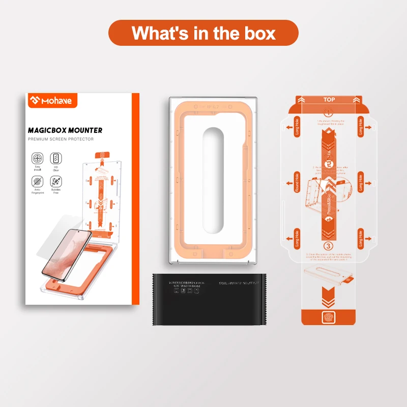 For iPhone 13 Pro Max mini 12 11 Screen Protector Installation Kit Tools Tempered Glass With Easy App 9H temper glass film