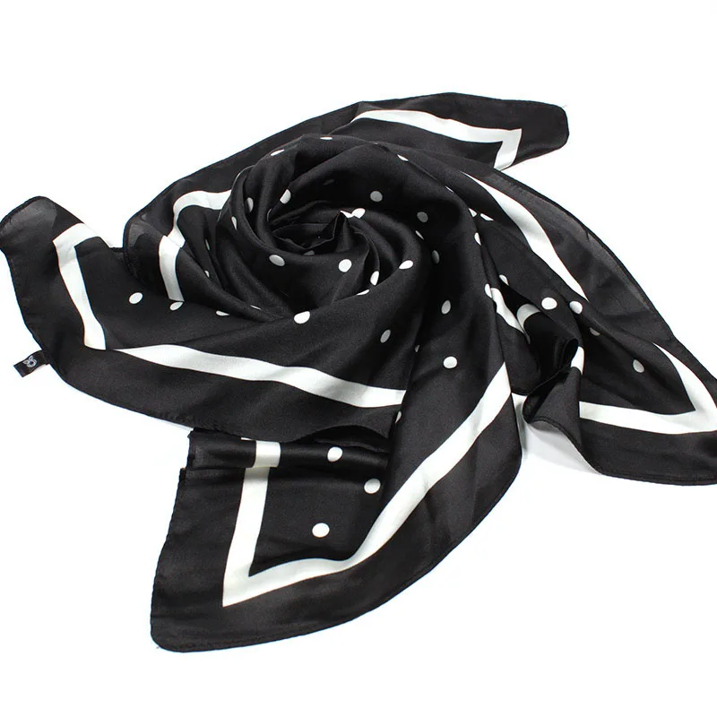 Factory Custom Design Silk Scarf for Women Manufacture Silk Chiffon Hijab Scarf Fashion Luxury Brand Printed Silk Scarf