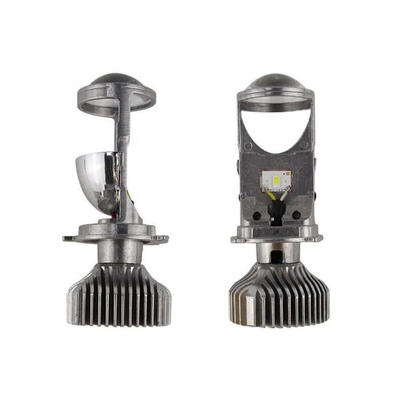 Focus dual color  LED headlight  H4 car led projectory lens for motorcycle led headlight