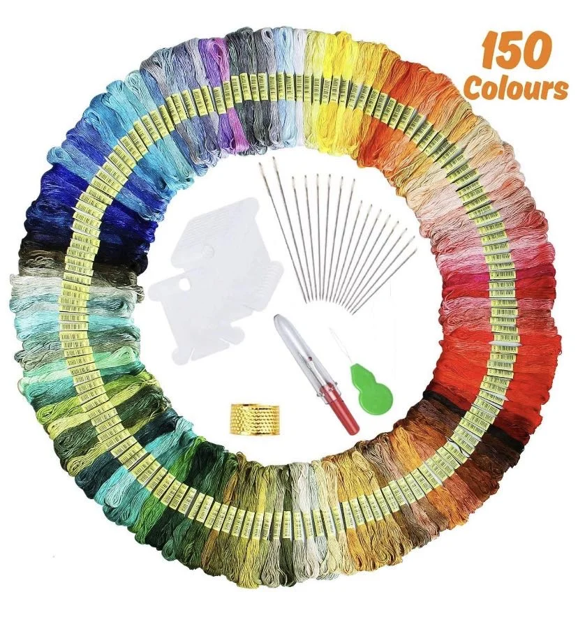 150 Skeins  Embroidery  Floss Thread TF001