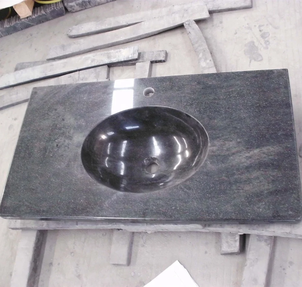 Prefabricated  Imperial Tropical green granite countertops