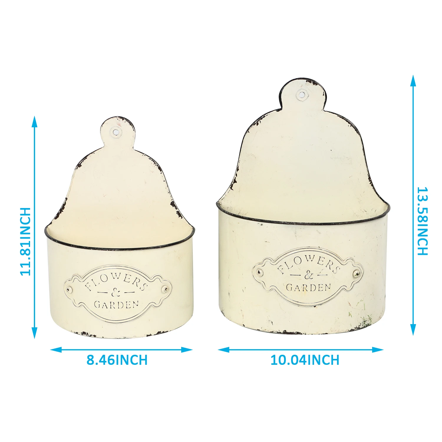 Geometric Wall Decor Container Succulent Plants Air Plant Mini Cactus White Metal Hanging Planter Vase