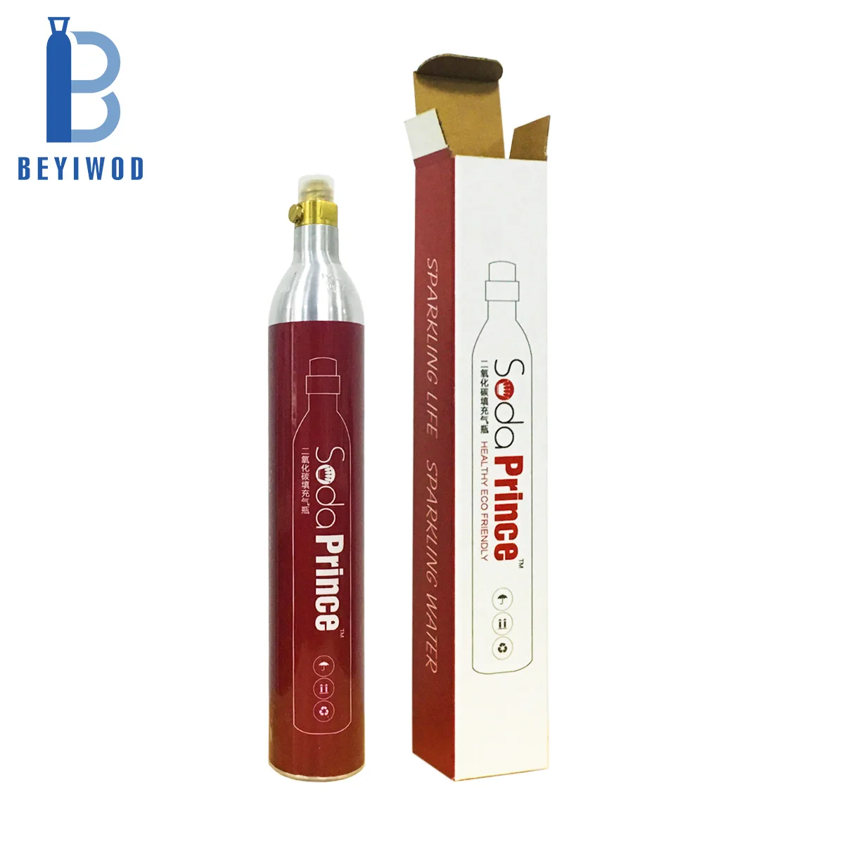 New soda 0.6L co2 bottle aluminum 360g/380g/400g/425g/450g co2 cylinder for beverage use