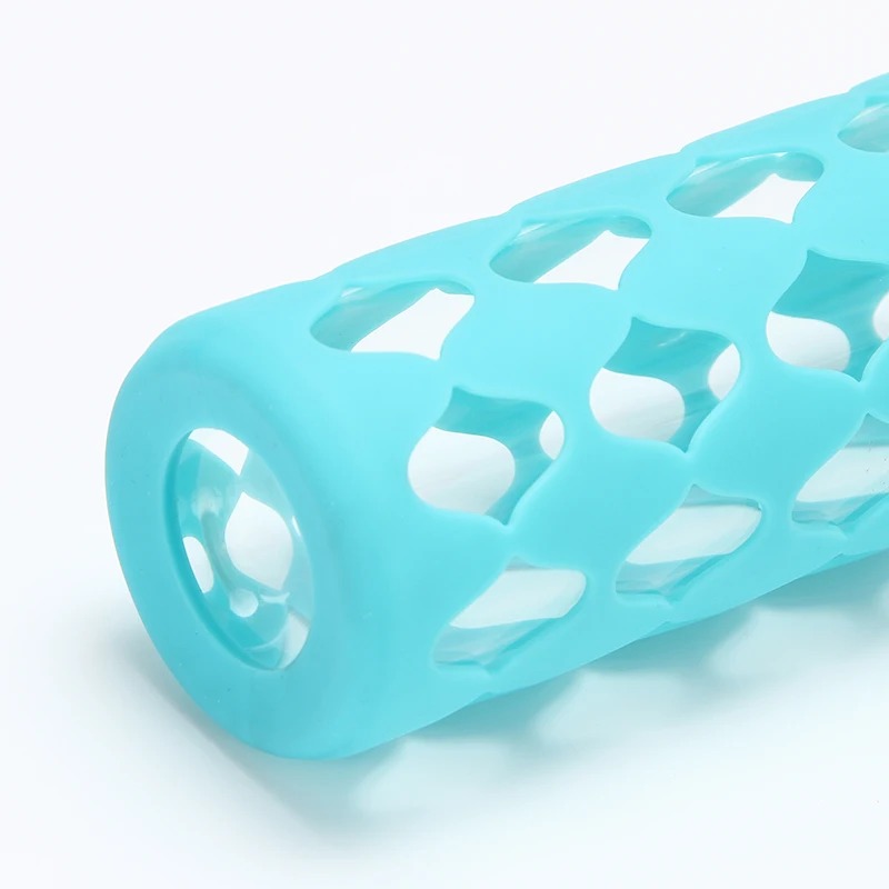 Manufacture portable New Style Glass Water Bottle with straw for Sport
