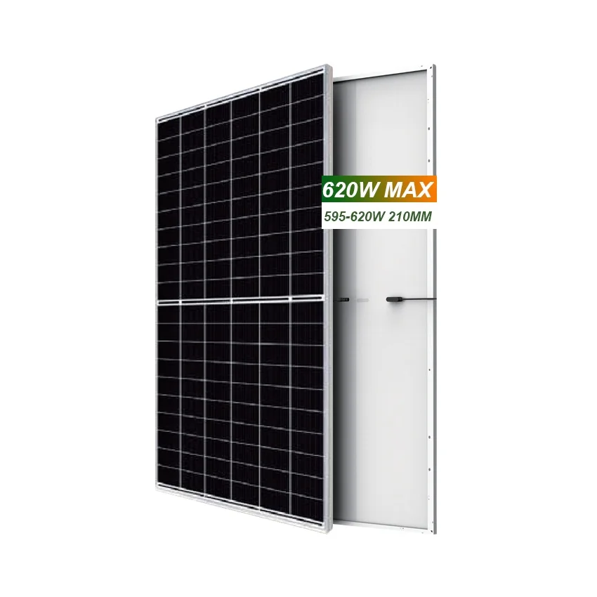 Jingsun 210mm JAM120S 595-620W PERC Half Cell 22.2% Panel Efficiency with 30-Year Warranty CE TUV IEC Certified