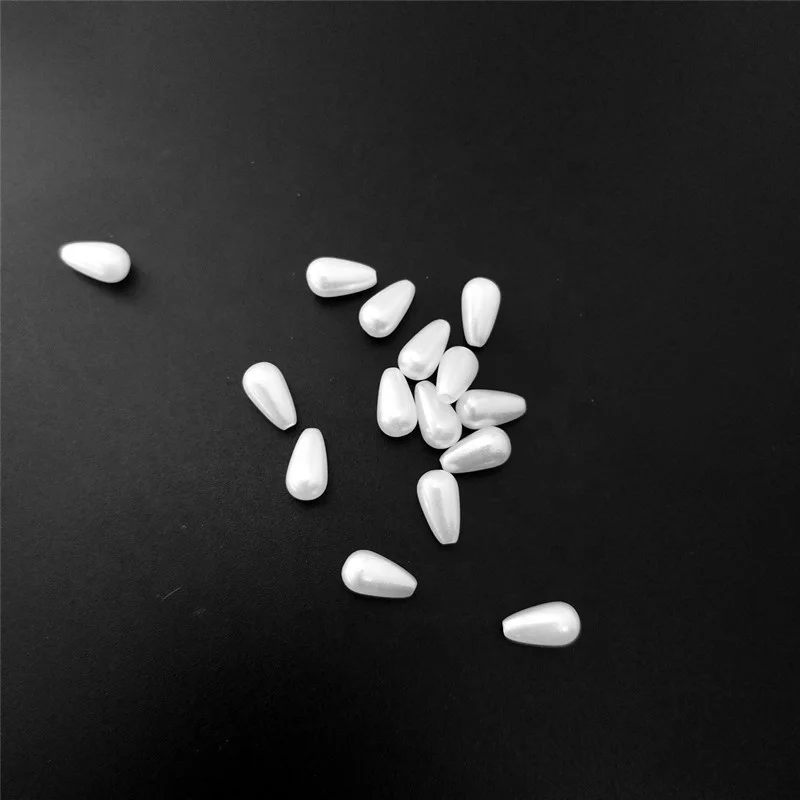 Multiple Specifications Abs Drop Bead Diy Abs Water Drop Shaped Beads Jewelry Accessories