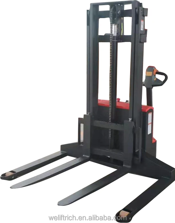 1.5 ton 1500kg battery operated electric walkie pallet stacker full electrical forklift with curtis controller