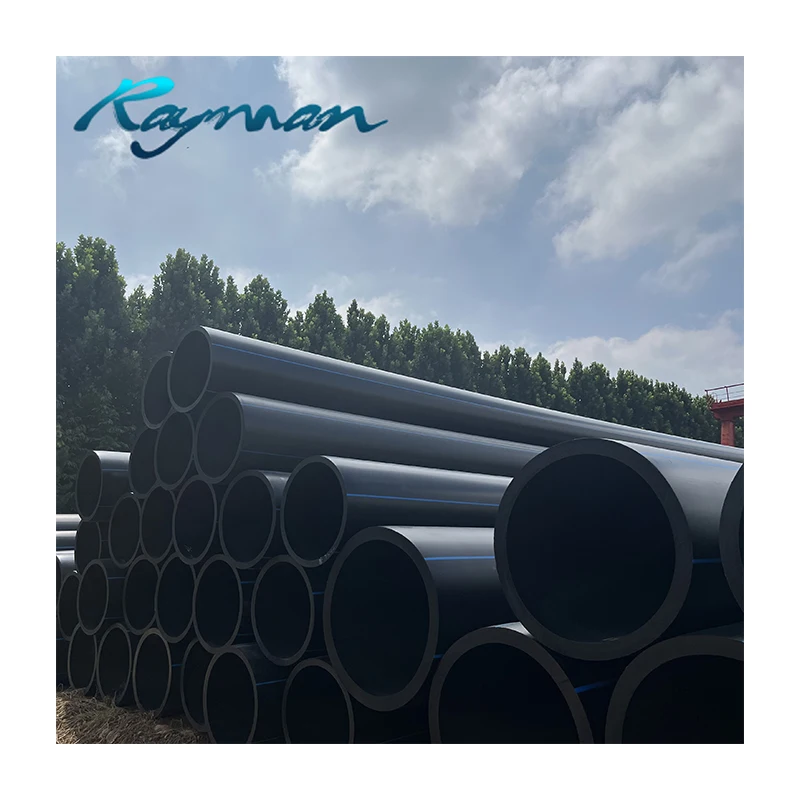 250Mm 300Mm 500Mm 800Mm 1000Mm 1200Mm 1500Mm  PE 100 hdpe pipe Plastic Black Polyethylene For  Drainage