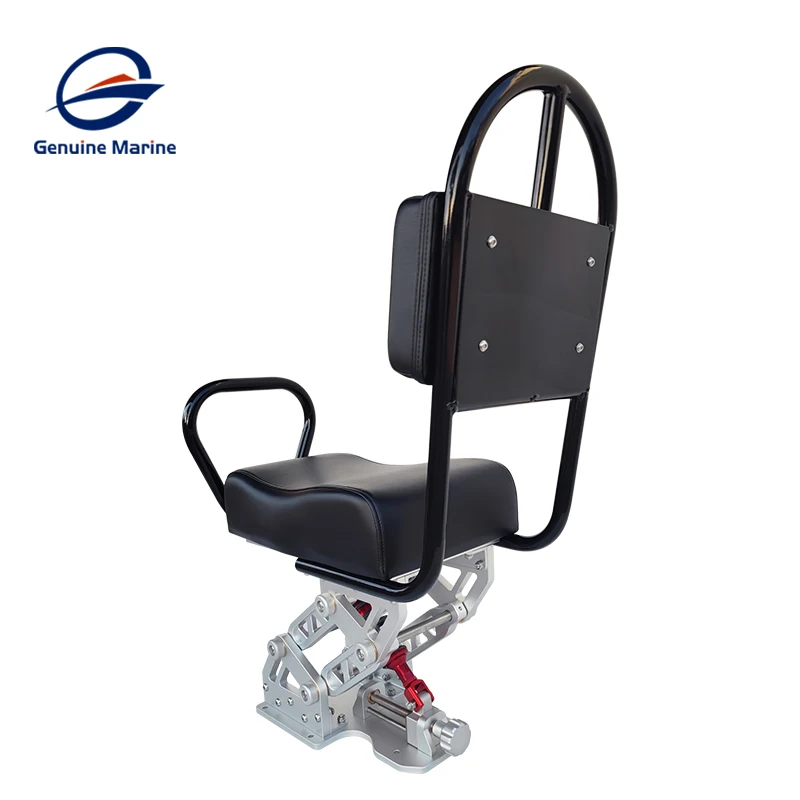 Genuine Marine yacht accessories speed boat suspension captain seat with aluminium base