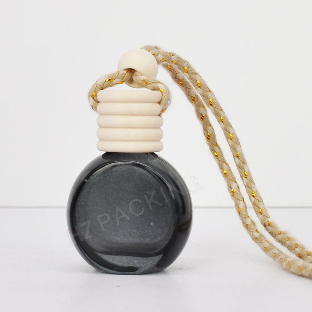 Hot Selling Hanging 8ml 10ml Empty Glass Car Diffuser Bottle Air Freshener Perfume Glass Fragrance Aroma Car Diffuser Bottle