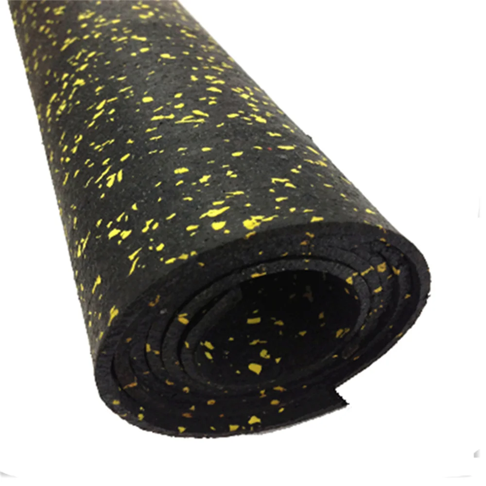 Anti-Shock Rubber Gym Flooring Rolls Custom Colors EPDM Gym Rubber Floor Rolls