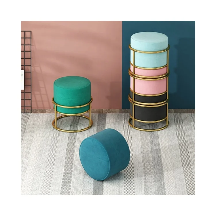 Современный дизайн, поставка с завода, оптовая продажа, прочные металлические стулья, круглый бархат и тканевый стул с металлической рамкой