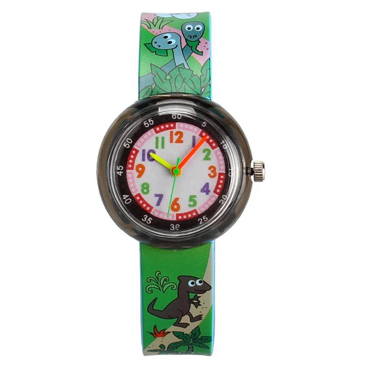 
Factory Supply Harajuku Animal Cartoon Pattern Quartz Fashion Hand Watch Kids Watches 