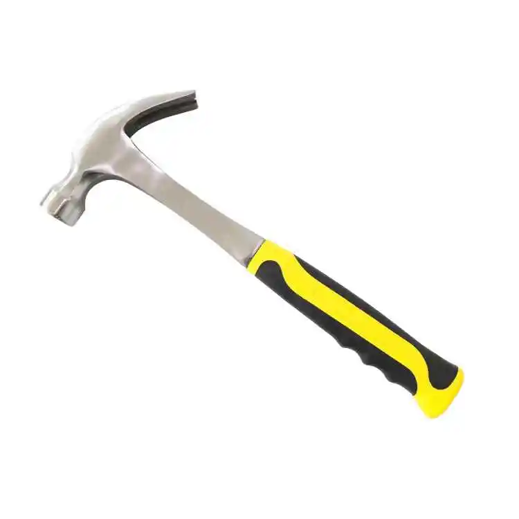 Professional 16oz American Style Nail Puller Wooden Claw Hammer with Carbon Steel Pipe Plastic Handle for DIY Industrial Use
