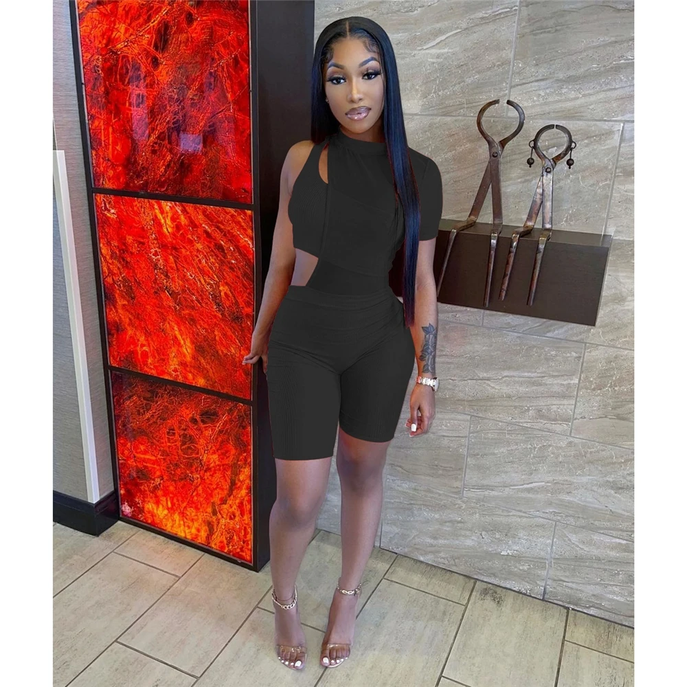 X03055c Women's Tracksuit Summer 2 Piece Sets 2021 New Arrivals