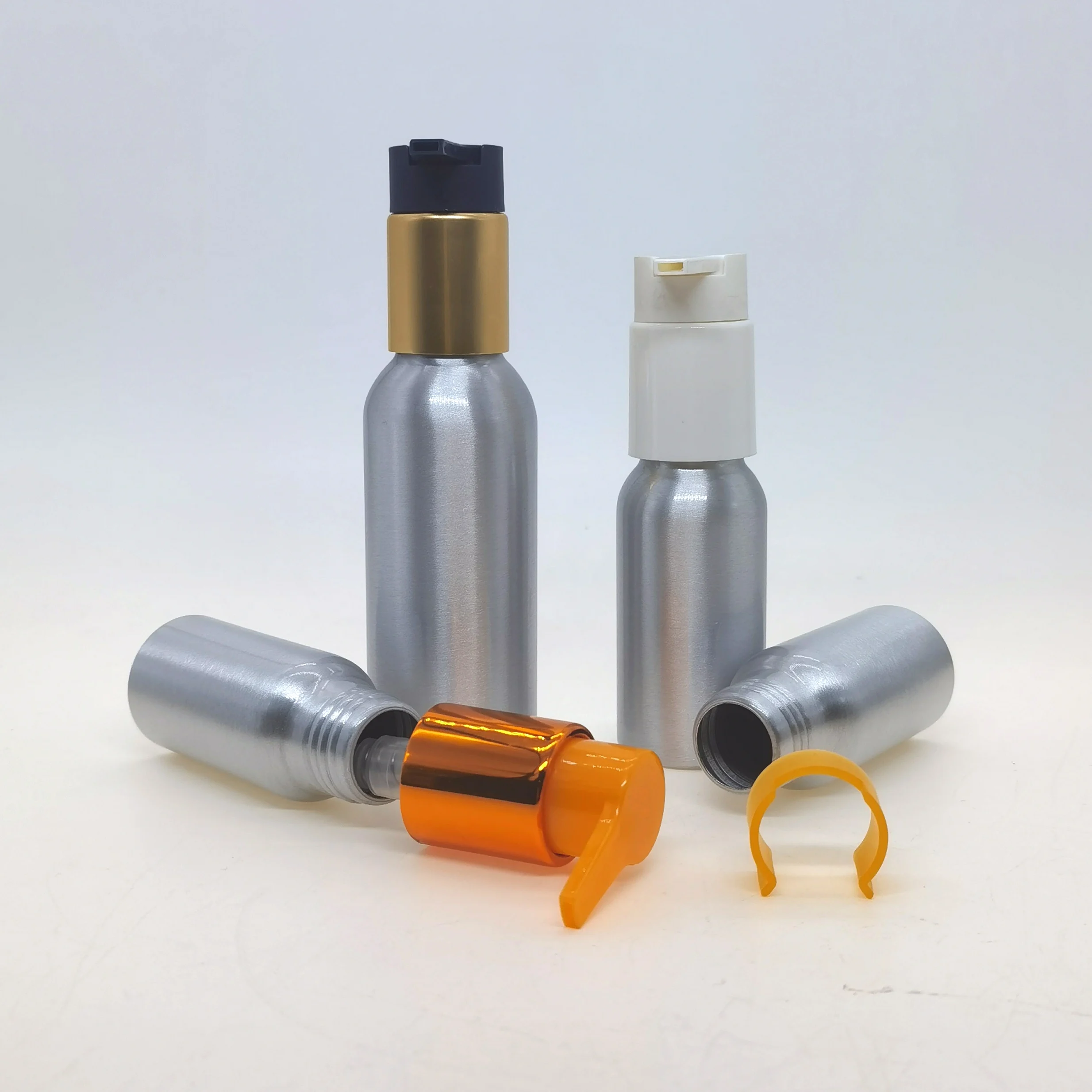 Custom Empty 100ml 250ml 300ml 500ml Body Wash Shower Gel Cosmetics Hair Conditioner Pump Aluminium Shampoo Bottle