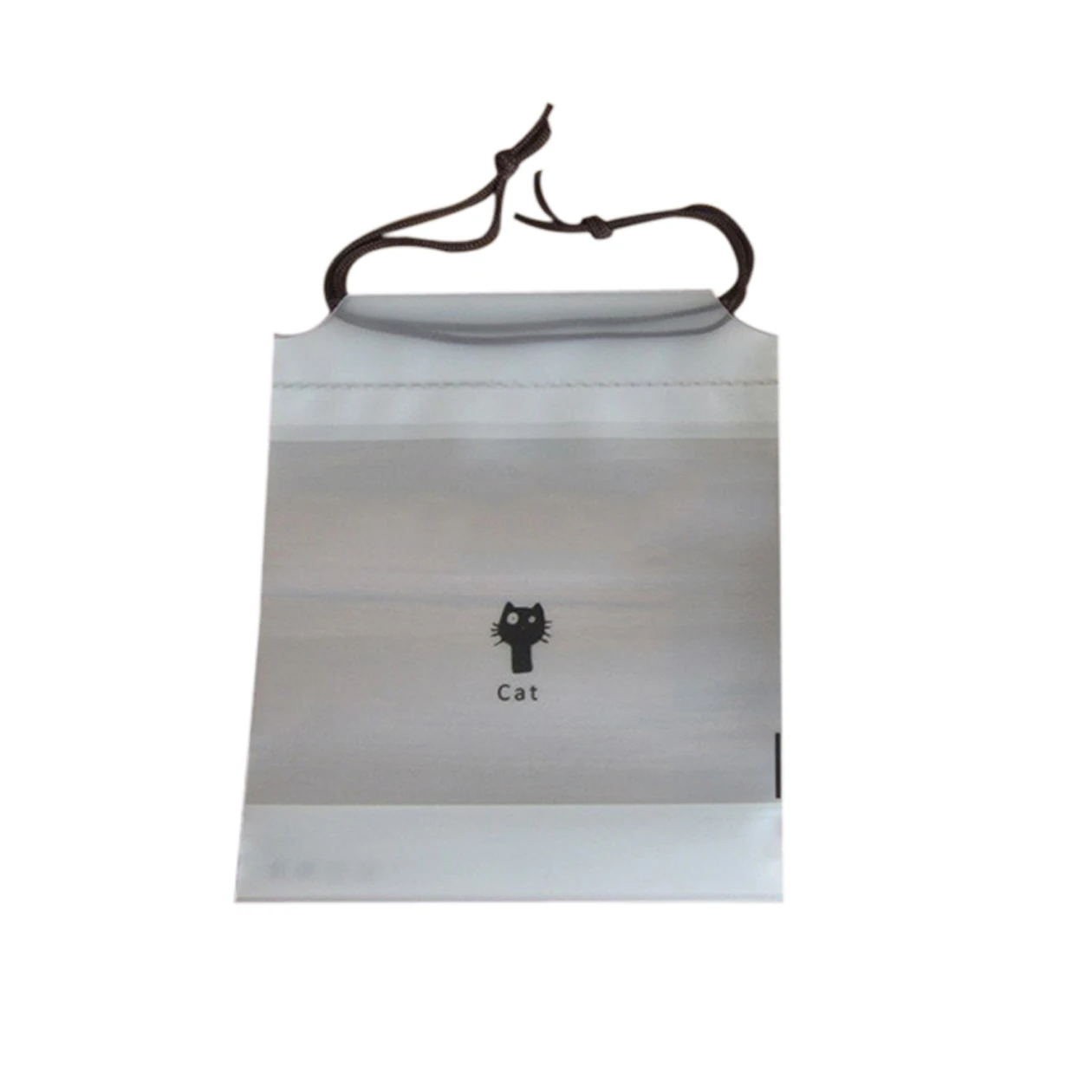 Пользовательский водонепроницаемый прозрачный пластиковый полиэтиленовый мешок на шнурке с принтом