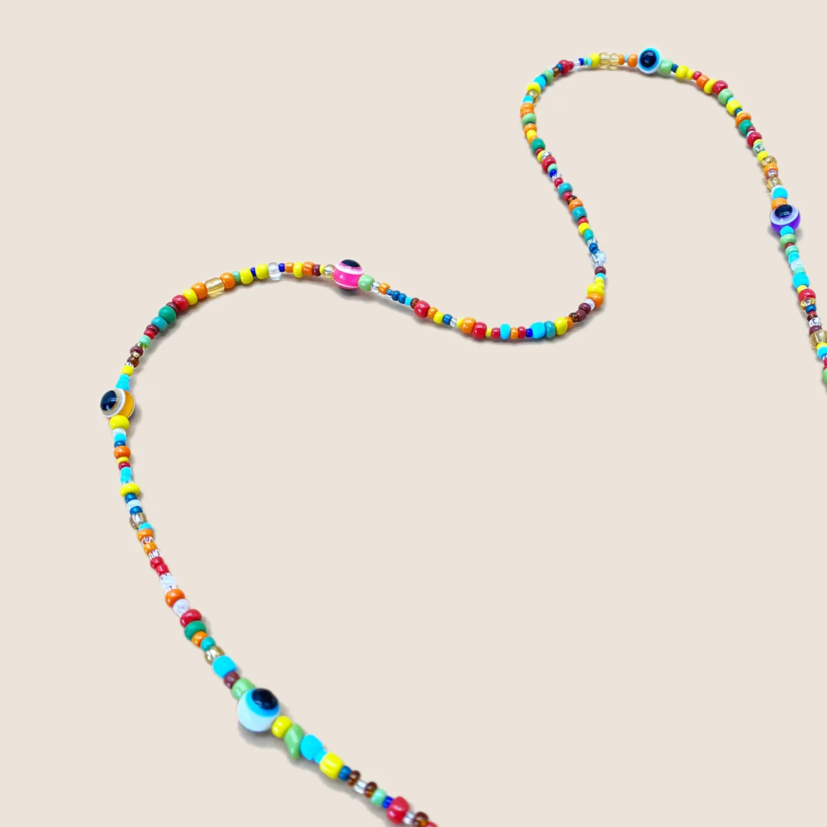 Vintage Colorful Eyeglass Chain Holder Neck Strap Fashion Seed Beaded Masking Chain Eyewear Chain Sunglasses