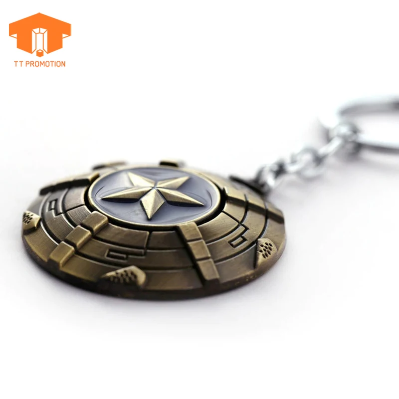 Metal Keyring Movie Souvenir Key Chain Captain Shield Keychain