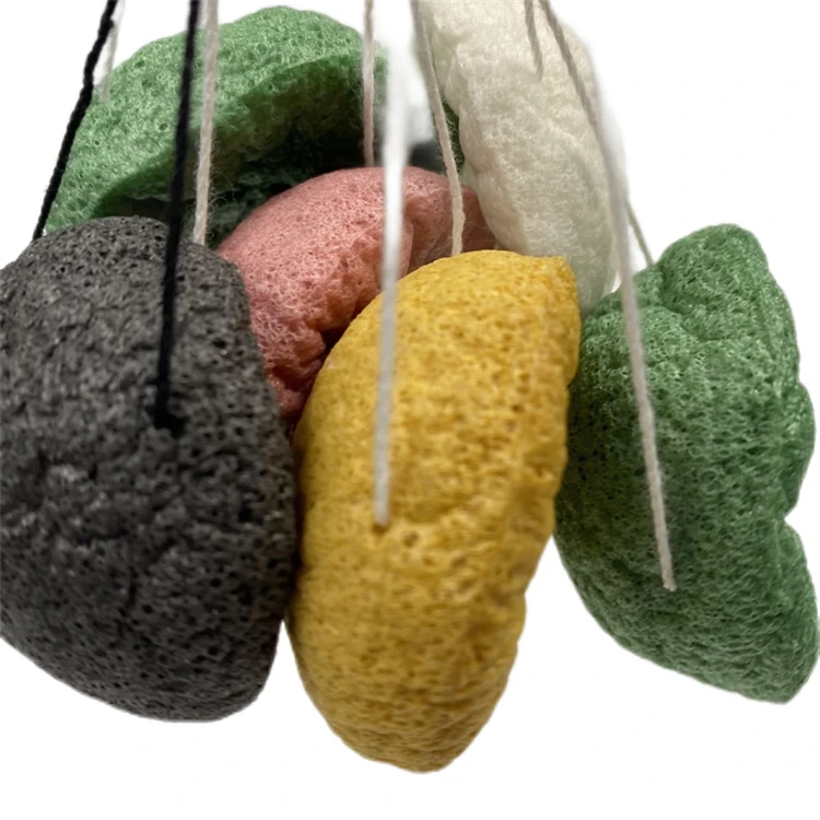 WELLFLYER FASP-025 Konjac Plants Fiber Skincare Sponge For Face Cleaning Body Cleansing Makeup Removing Use Konjac Facial Sponge