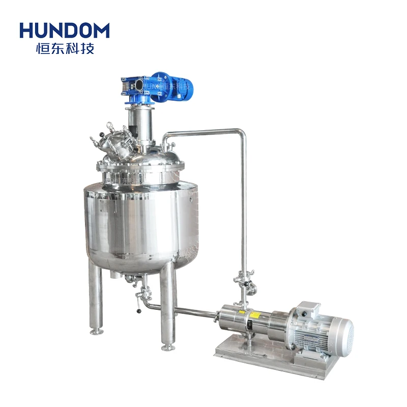 100L stainless steel Xanthan gum resin inline high shear mixer emulsifier mayonnaise paste maker mixing tank