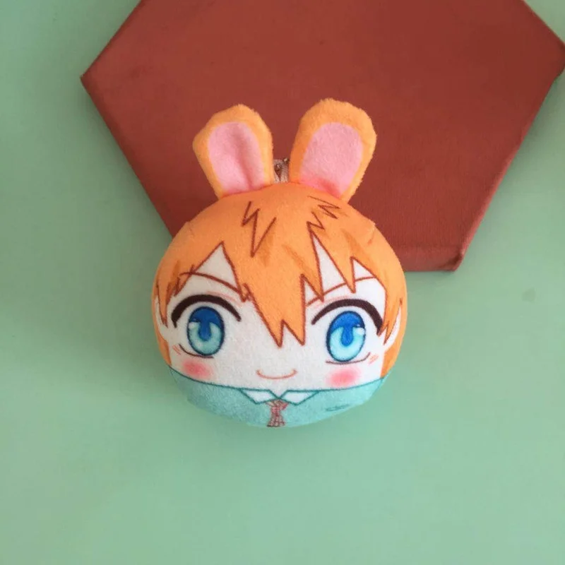 Juno Creative squishy  squeak manjuubead filling/coton filling squeaker custom round plush keychain