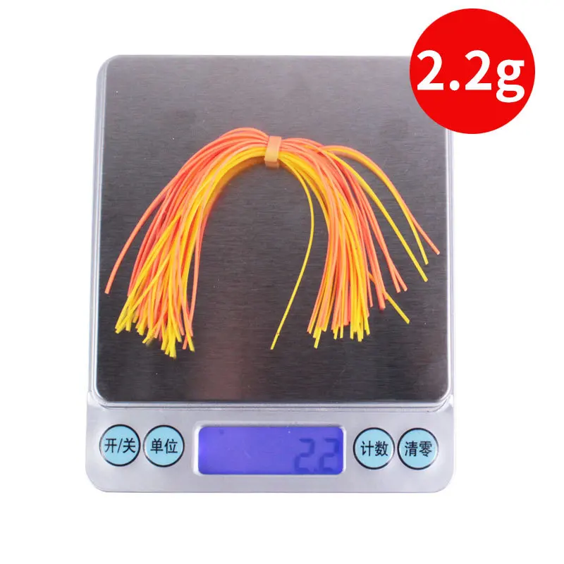 Wholesale silicone fishing trolling lure skirts for replacement soft jig squid octopus skirt lure