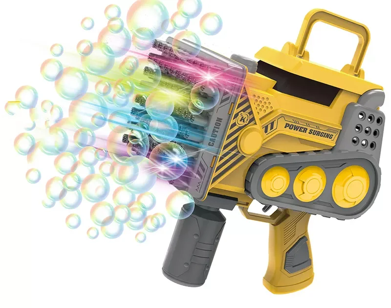 Уличная электрическая машинка с 80 отверстиями вафельница для пузырей пистолет игрушки детей со светодиодной