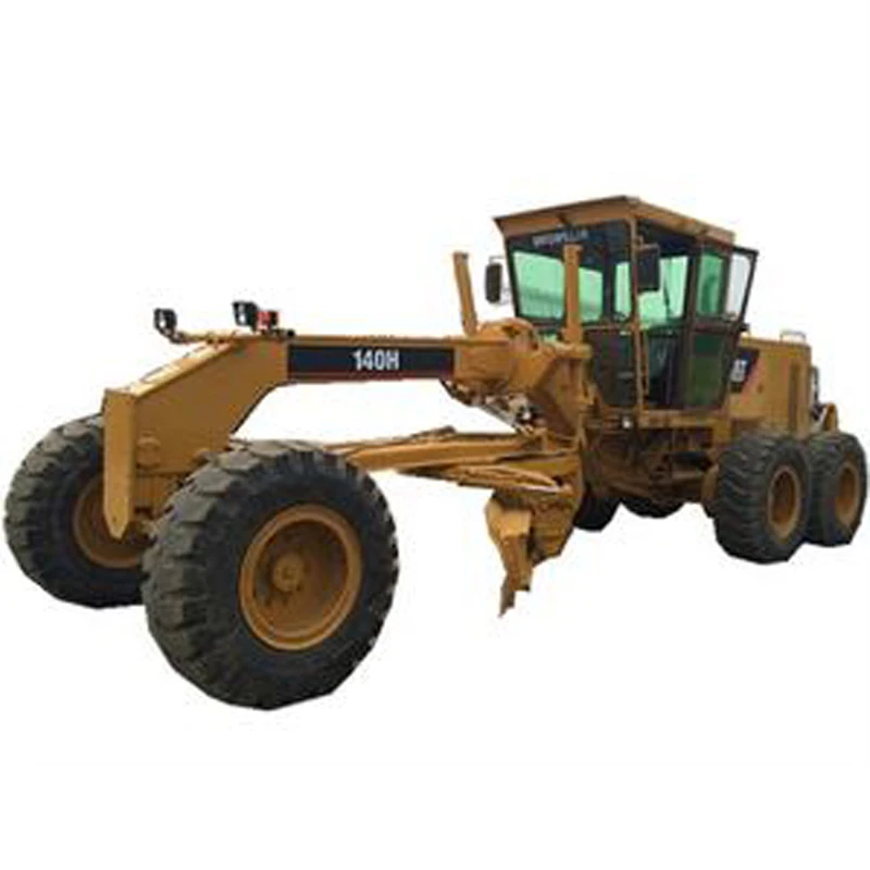 Подержанный автогрейдер CAT140H хорошего качества кошачий с колесами для перемещения 140H б/у в Шанхае