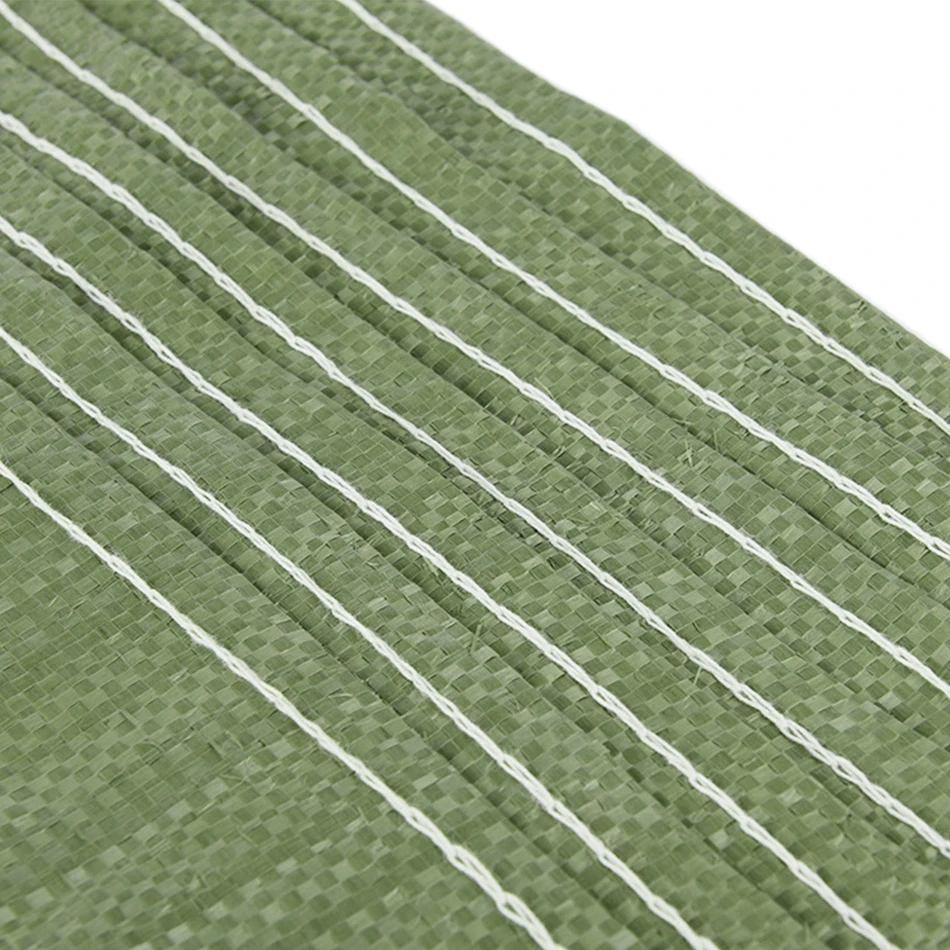  Оптовая продажа недорогой переработанный полипропиленовый мешок для песка цементный зеленые мусорные полипропиленовые тканые мешки