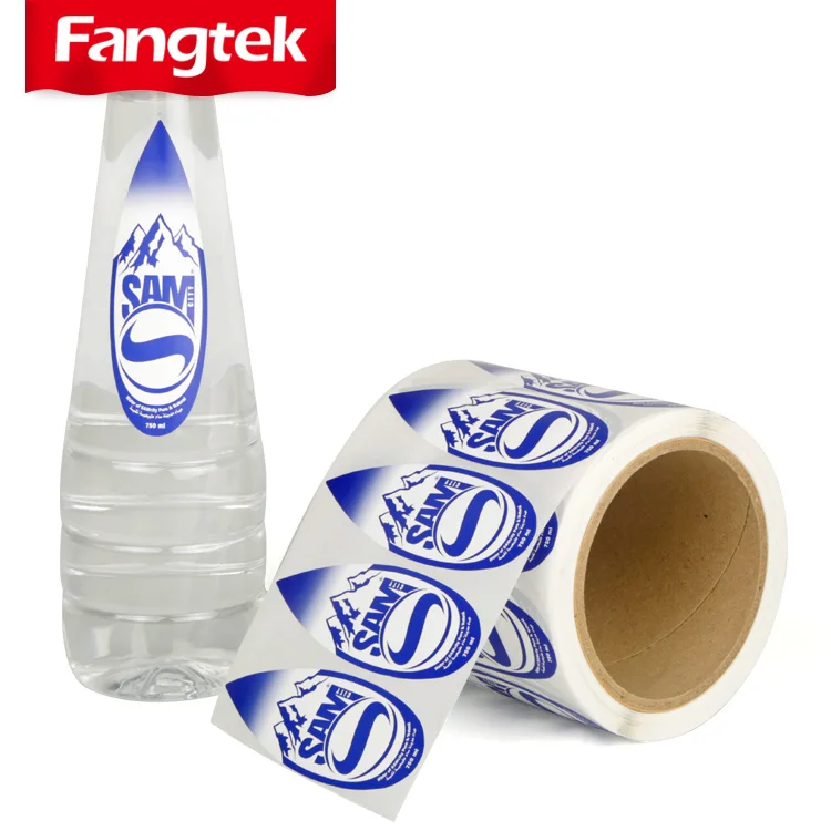 Printing Custom Adhesive Waterproof Food Drink Juice Bottle Sticker Labels for Plastic Bottles