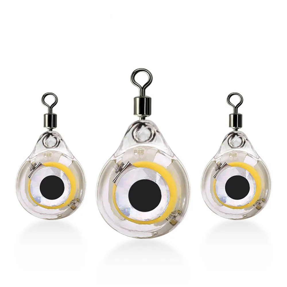 Wholesale Deep Drip Fish Eye Shape Mini Underwater Night Spot Fishing Light Set Led Button Fish Attraction Lamp
