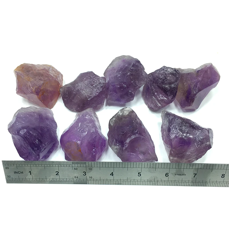 wholesale Natural crystal stones kilogram decoration jumbo size clear raw Uruguayan amethyst stone