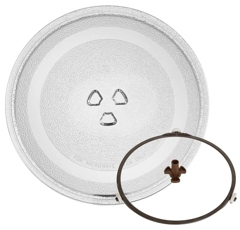 Круглая микроволновая печь, боросиликатная вращающаяся стеклянная пластина/поднос для микроволновой печи