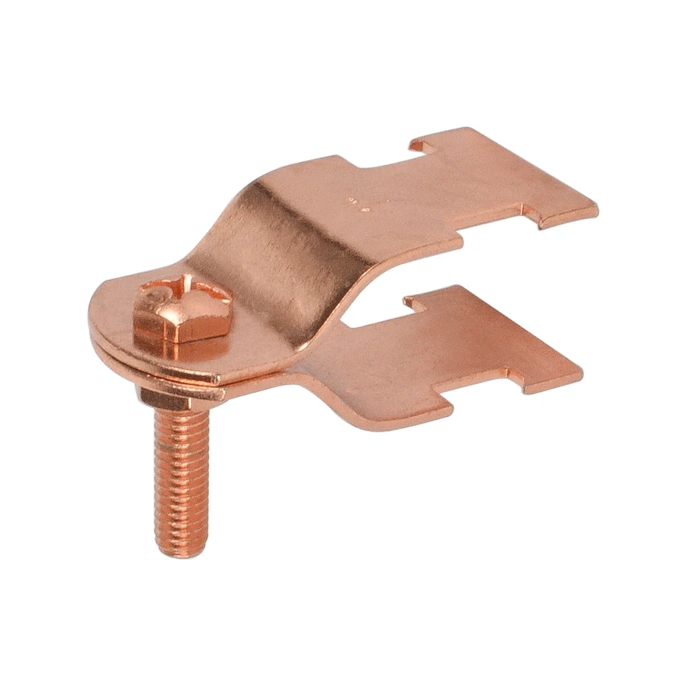 Copper Plating U Type Strut Mount Clamps Strut Pipe Clamp